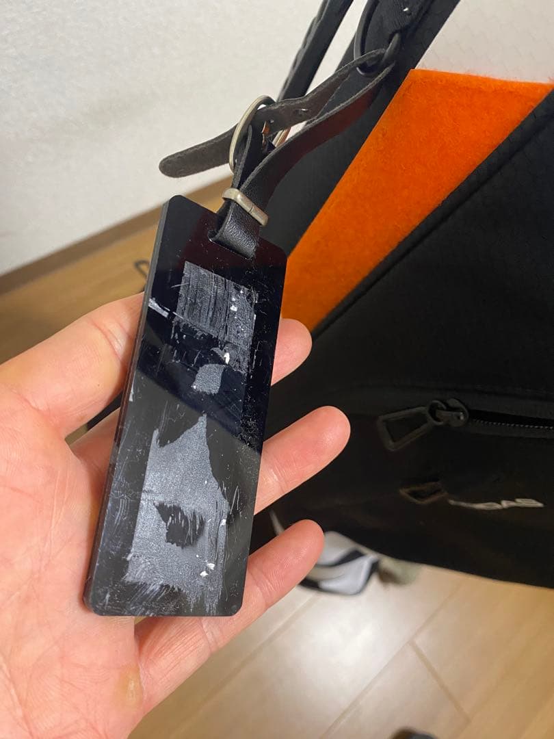 adidas ゴルフバッグ 黒/オレンジ/白