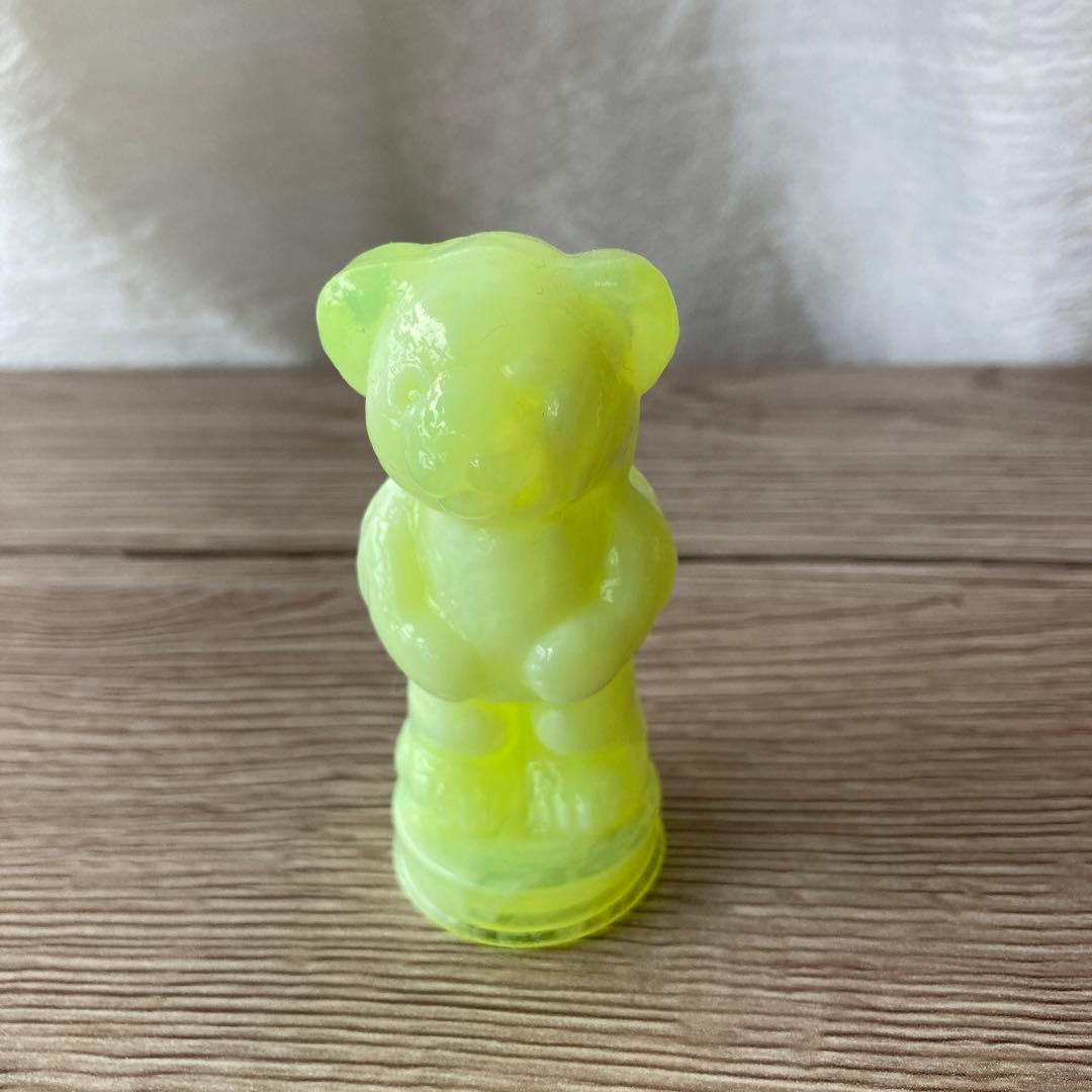 【ウランガラス】Vintage Boyd Glass Andy The Bear