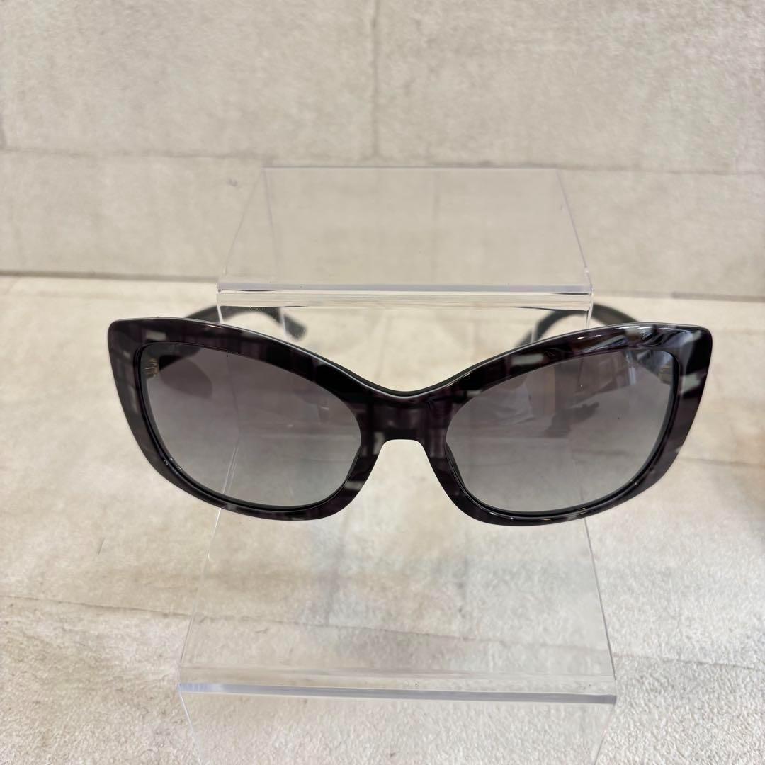 【美品】プラダ　PRADA☆サングラス ブラック ケース付き　パープル　795