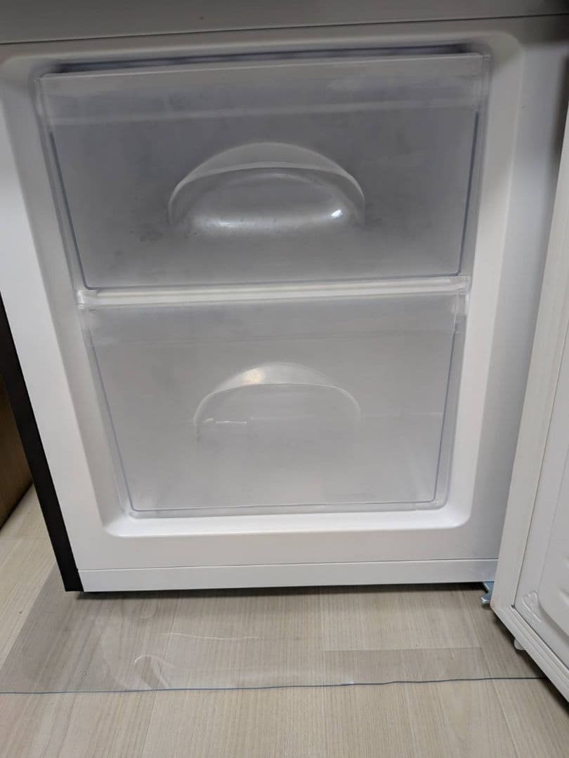 【24k_y】ニトリ２ドア冷蔵庫(黒)+家電製品延長保証の残り2年半