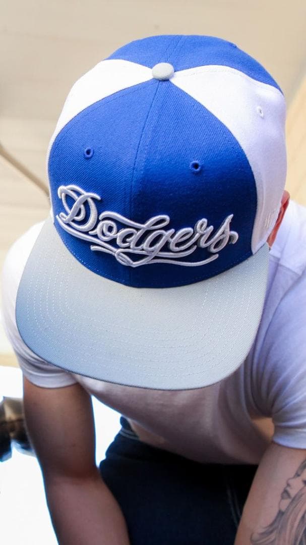 応援グッズ MR CARTOON LA DODGERS 47 QUILL CAP WT BL