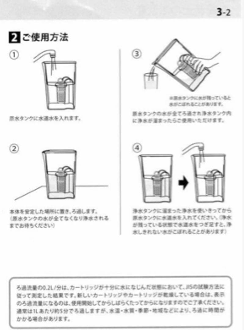 ポット型浄水器 ガイアの水135/取替用ポット型浄水器 ピンク（カートリッジ付）