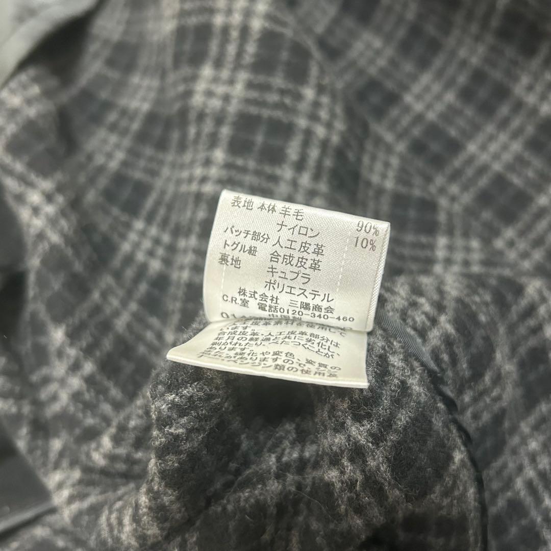 【美品】バーバリーブラックレーベル ウールメルトン ダッフルコート ブラック L