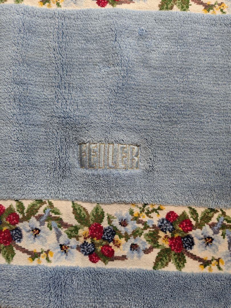 FEILER バスマット ブルー