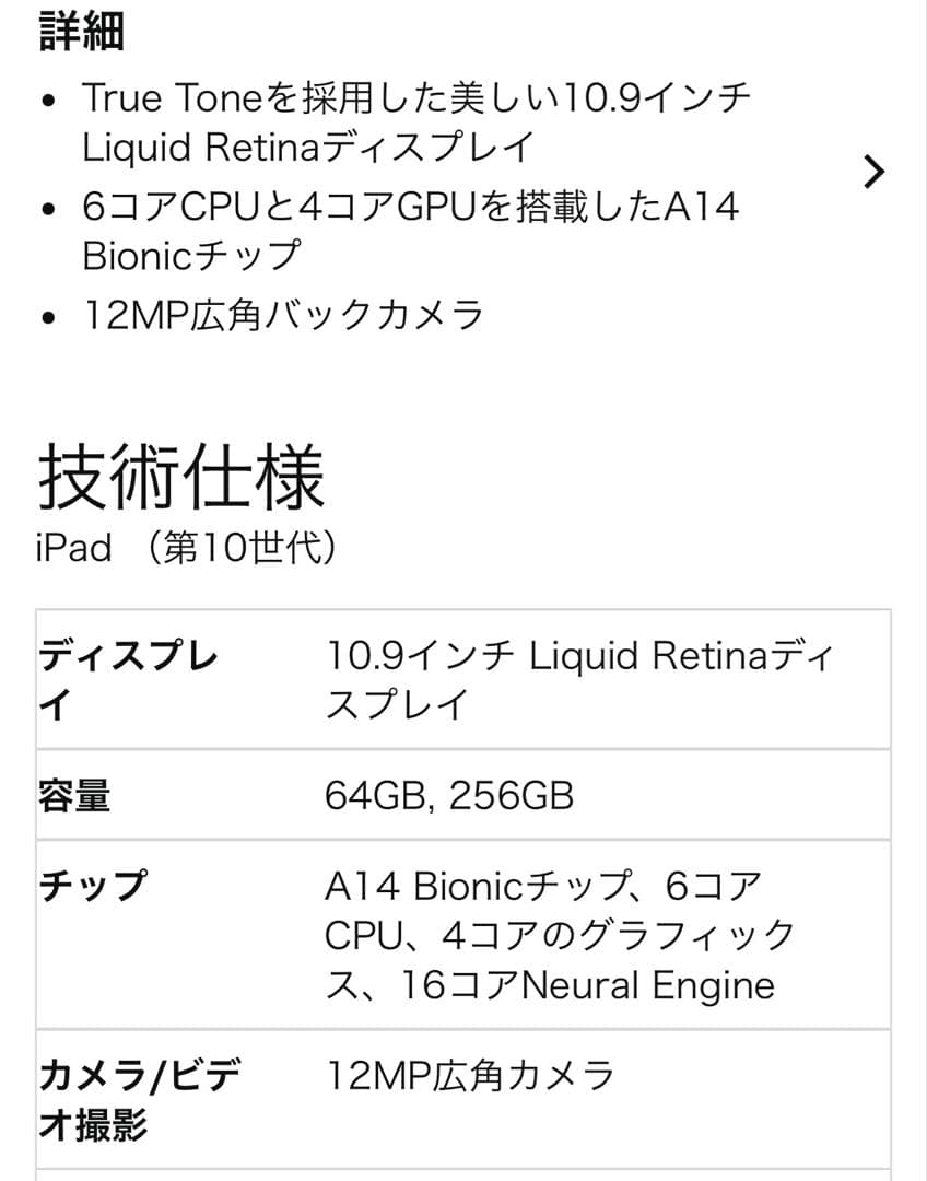 新品　iPad (第10世代(Wi-Fi, 256GB) - シルバー