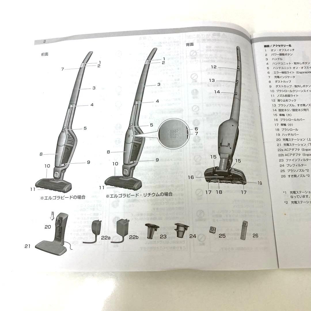 3398-R Electrolux エルゴラピードパワープロ コードレス掃除機