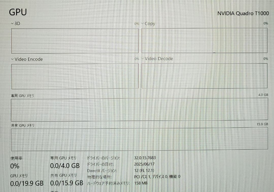 Windowsノート本体 Precision5540 Corei7-9750H 32GB Quadro