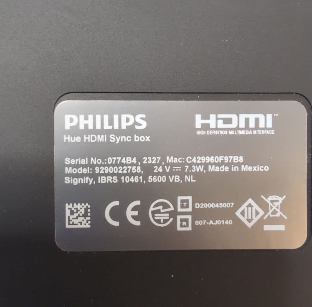 【美品】PHILIPS Hue Sync Box LEDテープライト ブリッジ