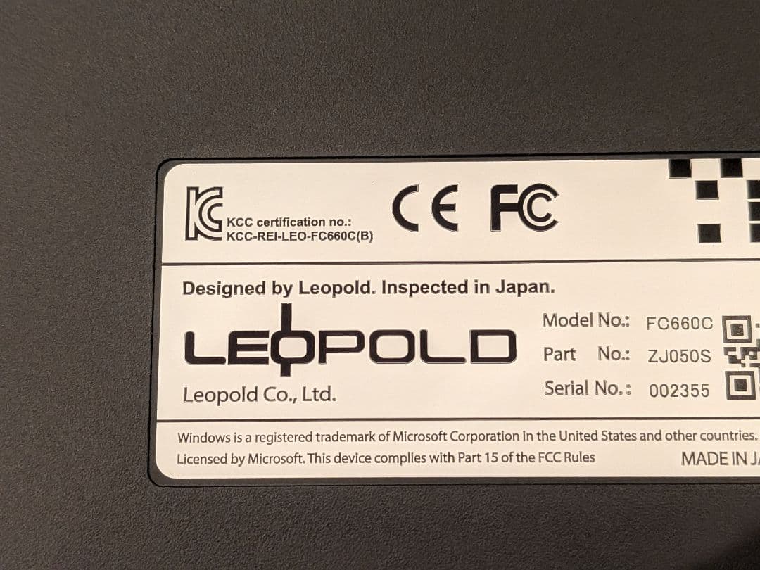 レオポルド　FC660C　墨