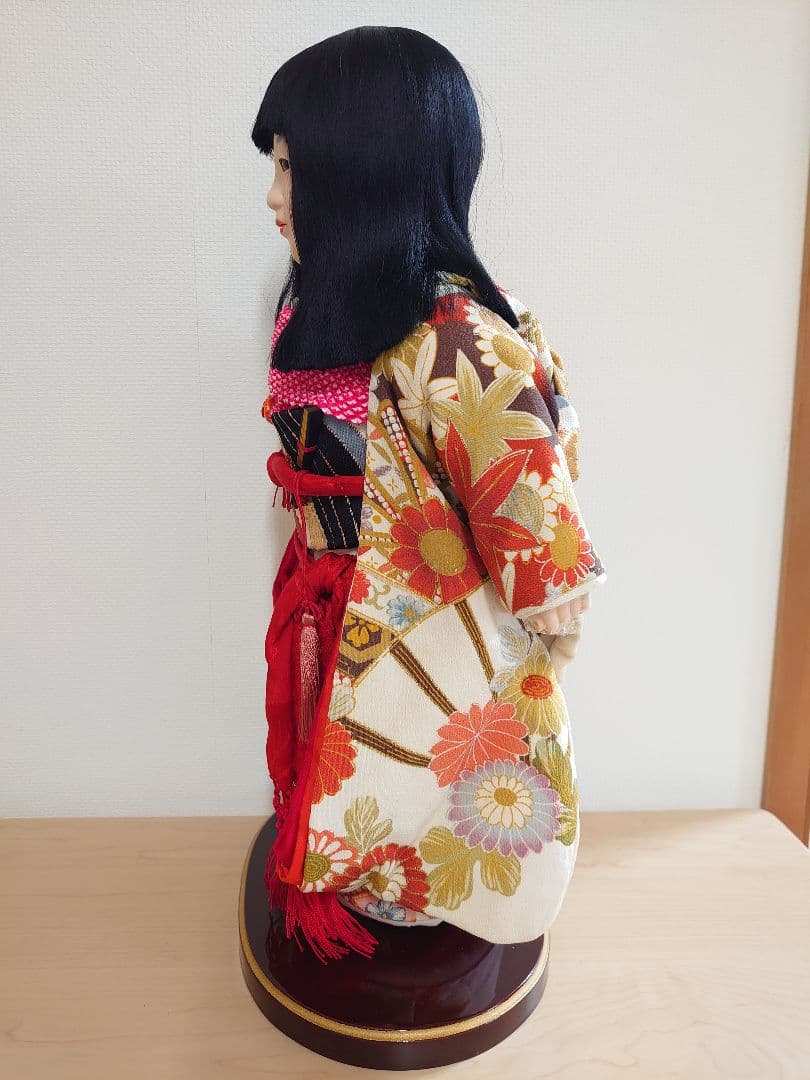 【送料込み】松寿作 市松人形 「浪花のいちまさん」立ち、座り2体セット 元箱付き