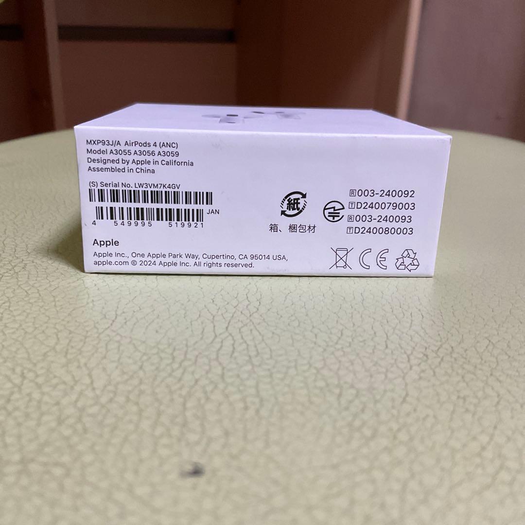 AirPods4 本体 アクティブノイズキャンセリング