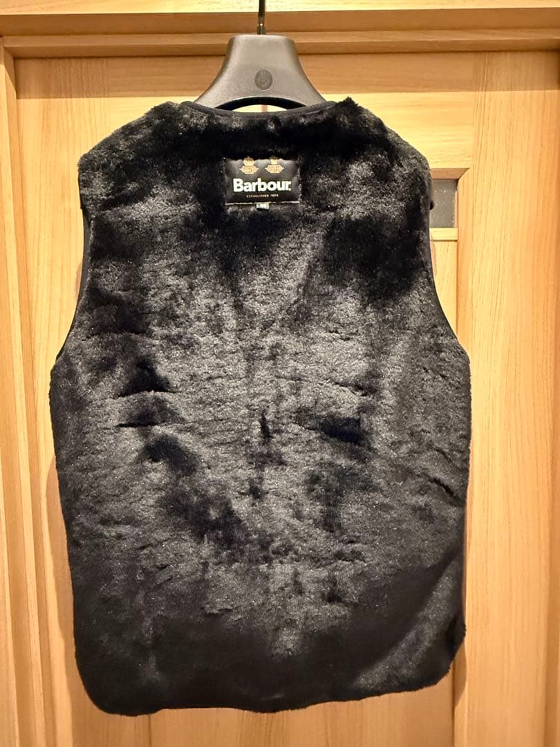 バブアー Barbour フロントジップ ファー ライナー ベスト 38