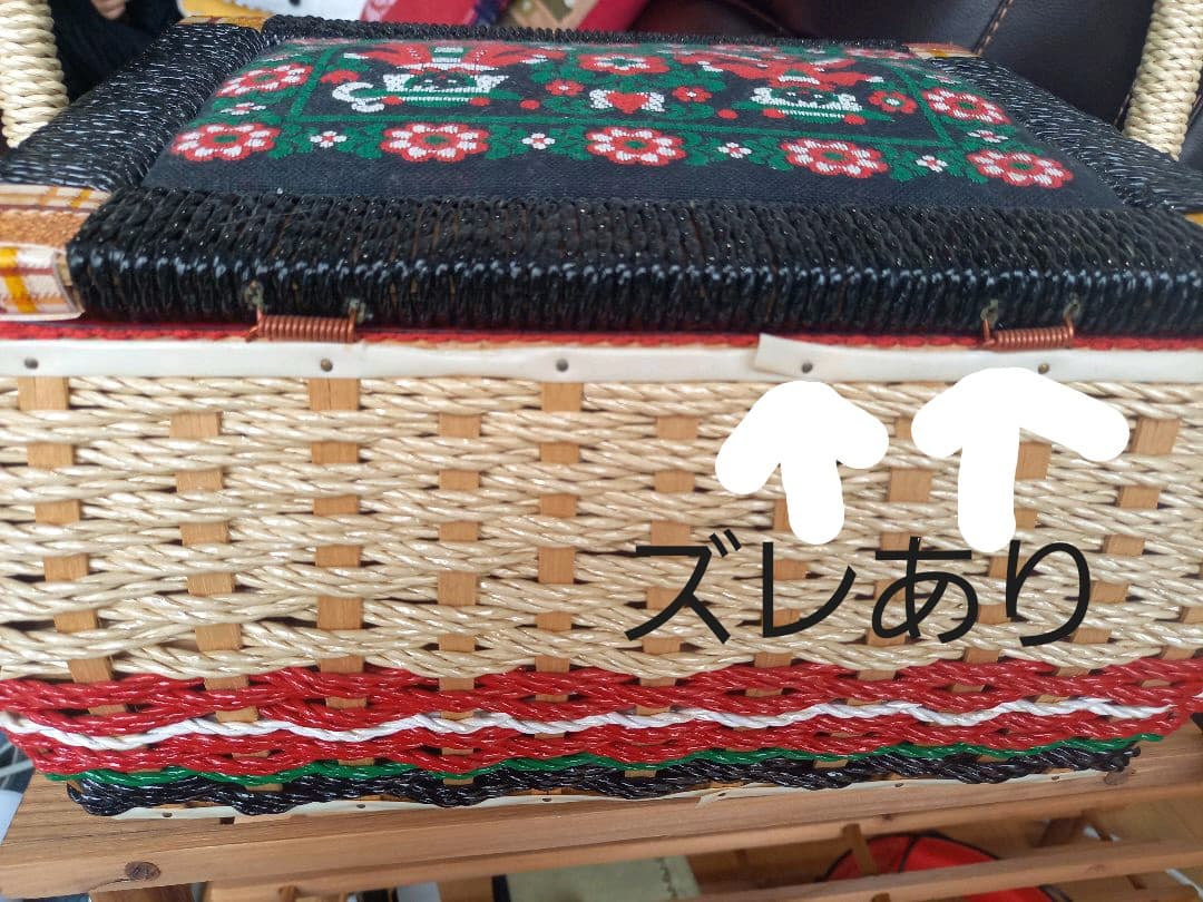 weather cock 　昭和レトロ裁縫道具箱