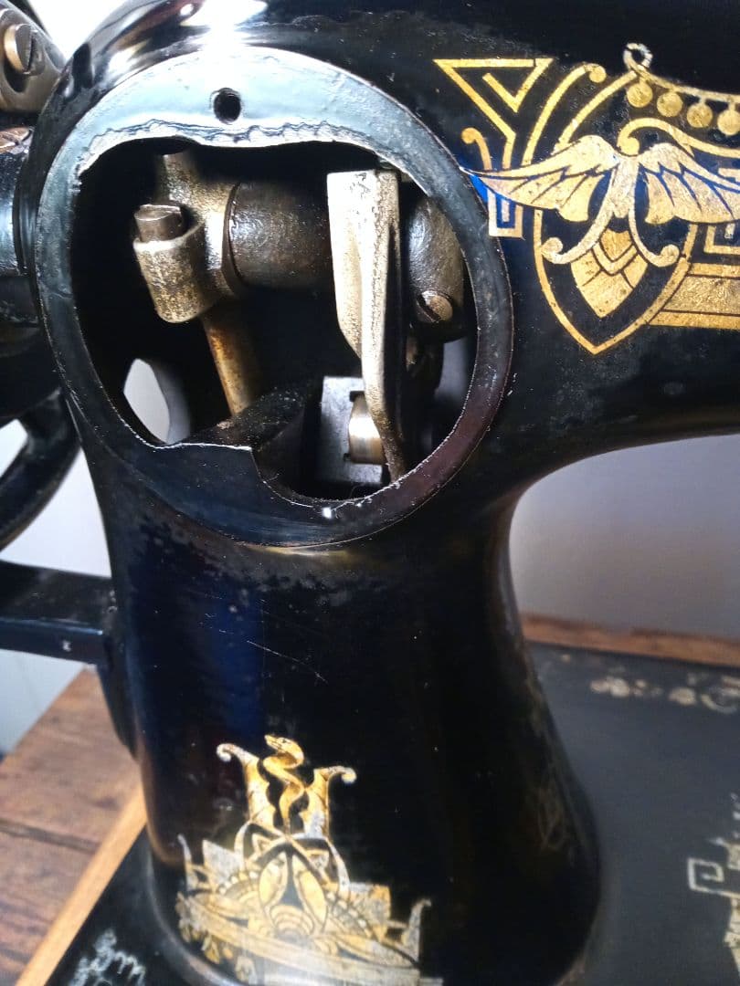 数日限定セール　SINGER　縫うためのアンティークミシン　スフィンクス　手回し