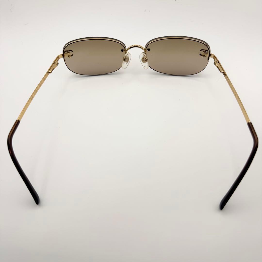 【美品】CHANEL シャネル サングラス ゴールド ココマーク ブラウン