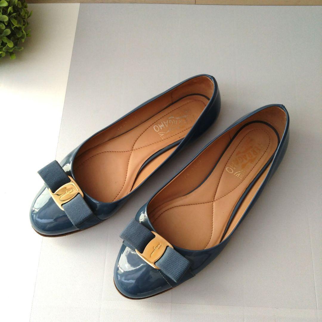 サルヴァトーレフェラガモ　パンプス　リボン　8 1/2 C