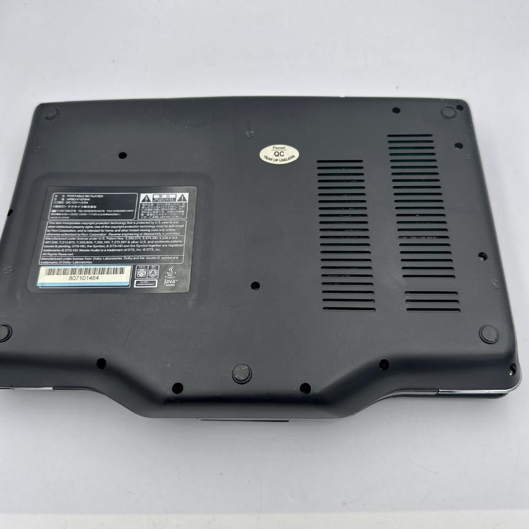 【概ね美品】ポータブルBlu-rayプレーヤー APBD-F1070HK