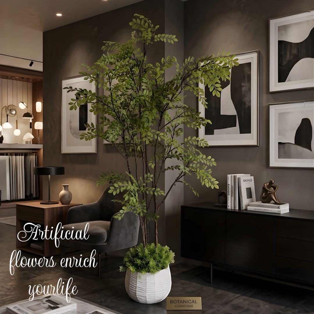 光触媒　人工観葉植物　ウォールグリーン　フェイクグリーン　シマトネリコ140