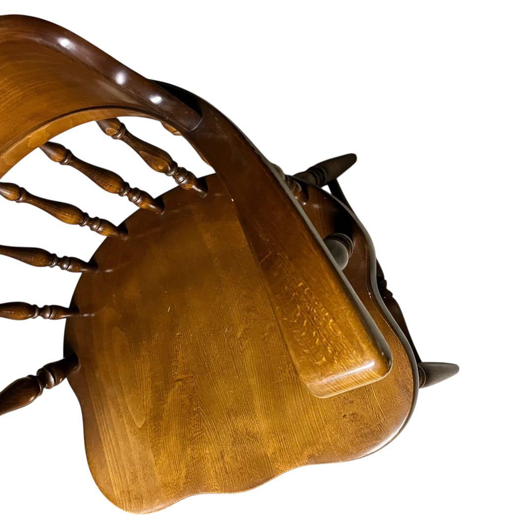 【送料無料】飛騨産業 キツツキ ウィンザーチェア アームチェア アンティーク ④