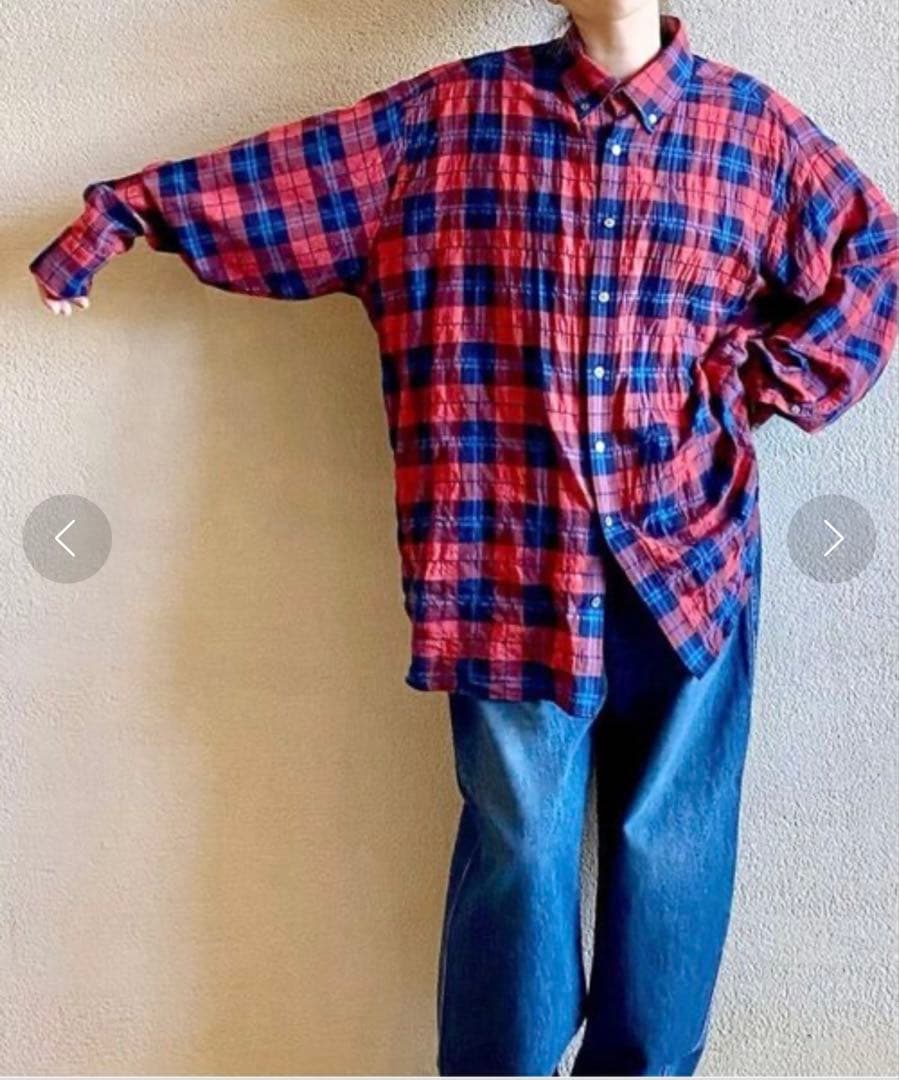 ジャーナルスタンダードラックス　シャーリングチェック Big-BD-シャツ