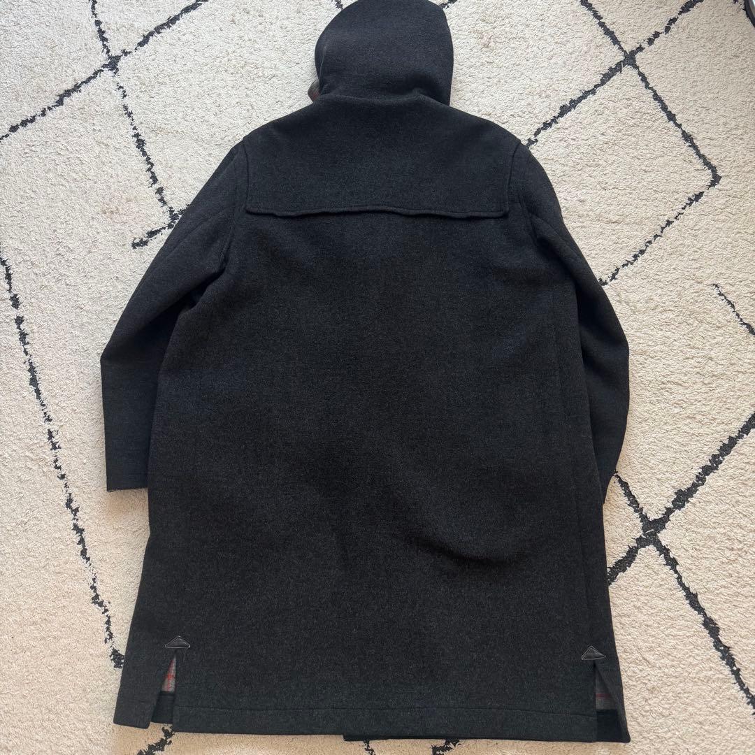 burberrys ダッフルコート　カシミヤ混　ロング　ノバチェック　グレー　L