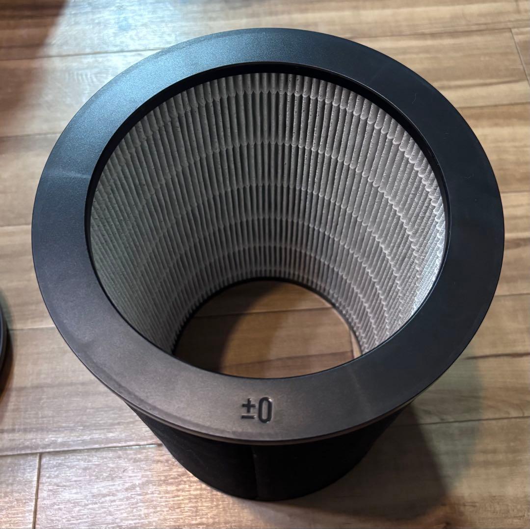 美品 ±0プラスマイナスゼロ 空気清浄機 ネイビー ブルー XQH-C030