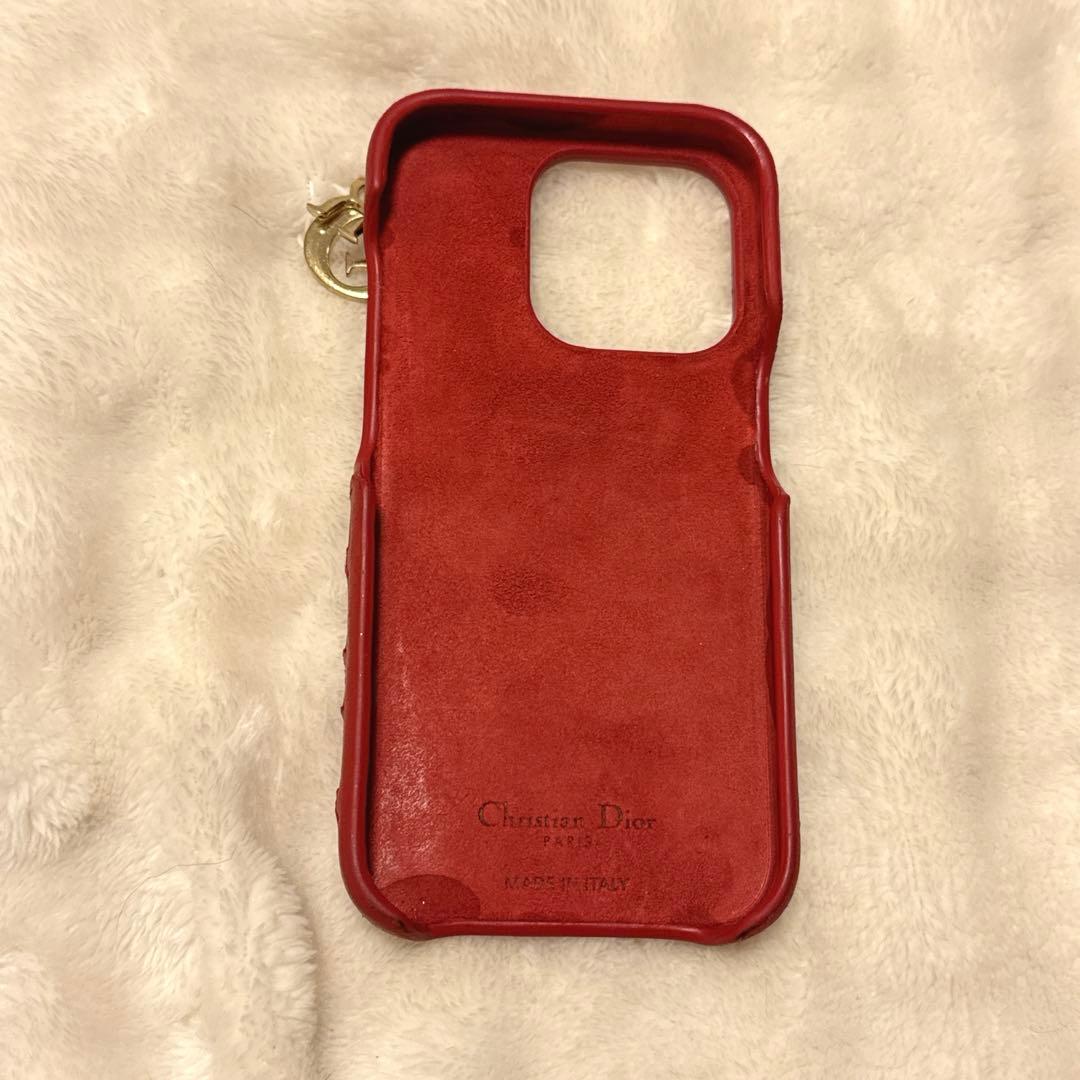 日本限定 LadyDior iPhone15pro ハート バレンタイン 赤