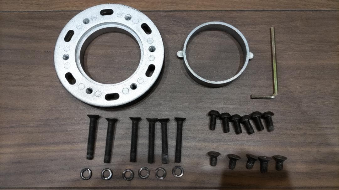 【おまけ付】ABA ウッドステアリング（外径約33mm）