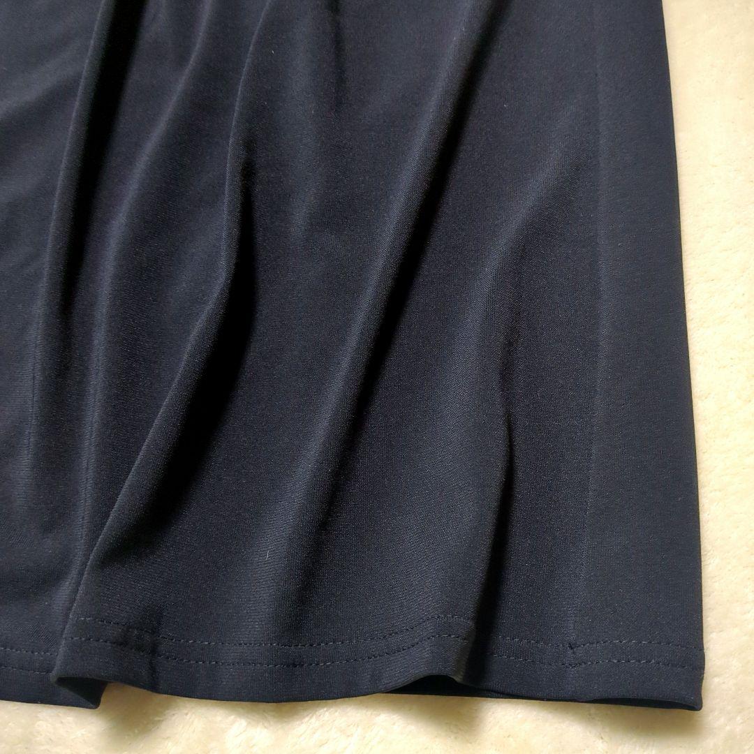 アニエスベー【新品 未使用品】Vネック ブラック ワンピース ドレス　黒　2