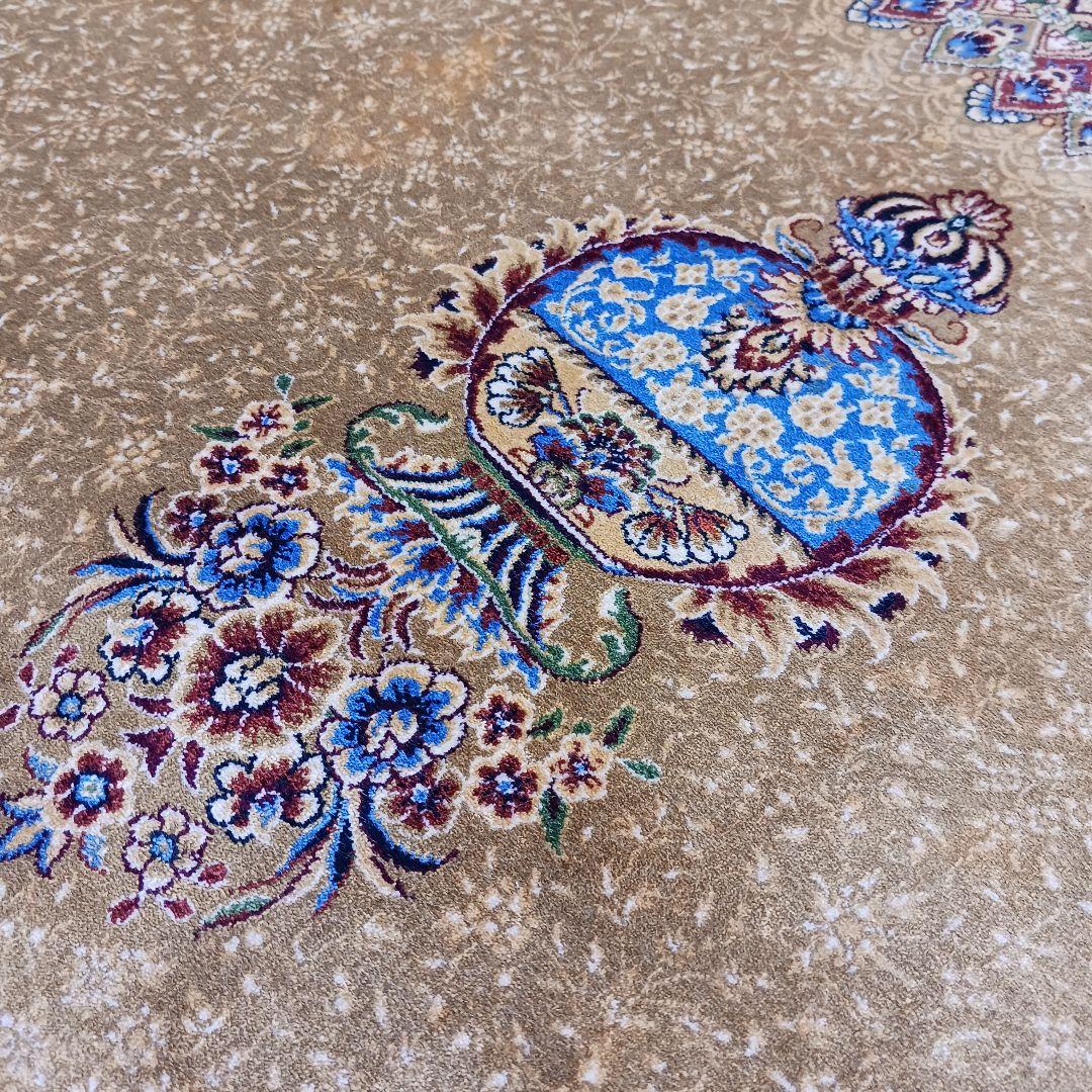 Y3142 イラン製 ハンド&マシン カーペット 絨毯 296×199㎝