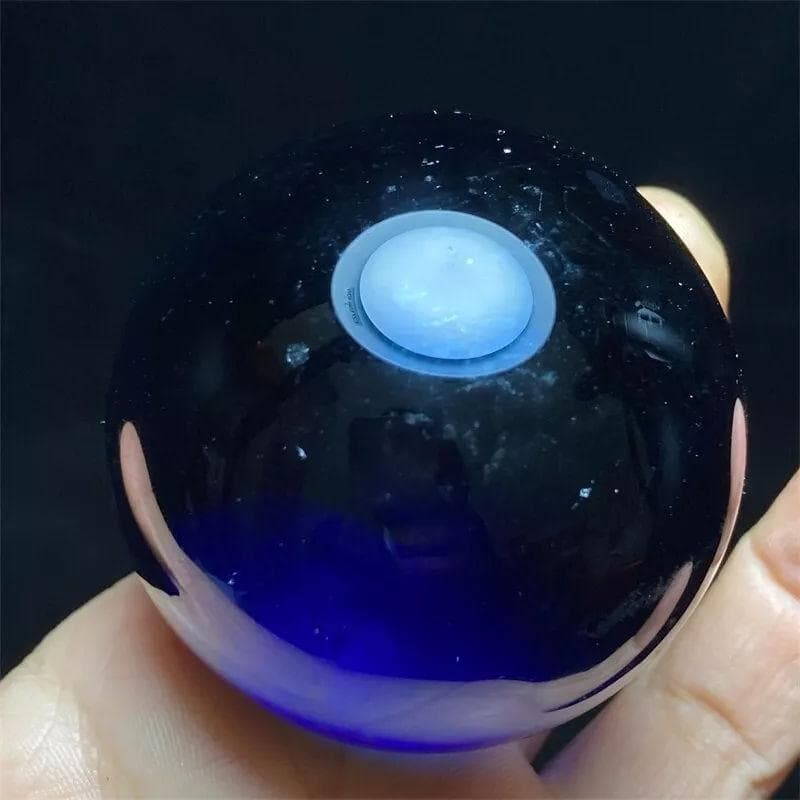 アンダラクリスタル S1176 丸玉 サファイア タンザナイトファイア 201ｇ