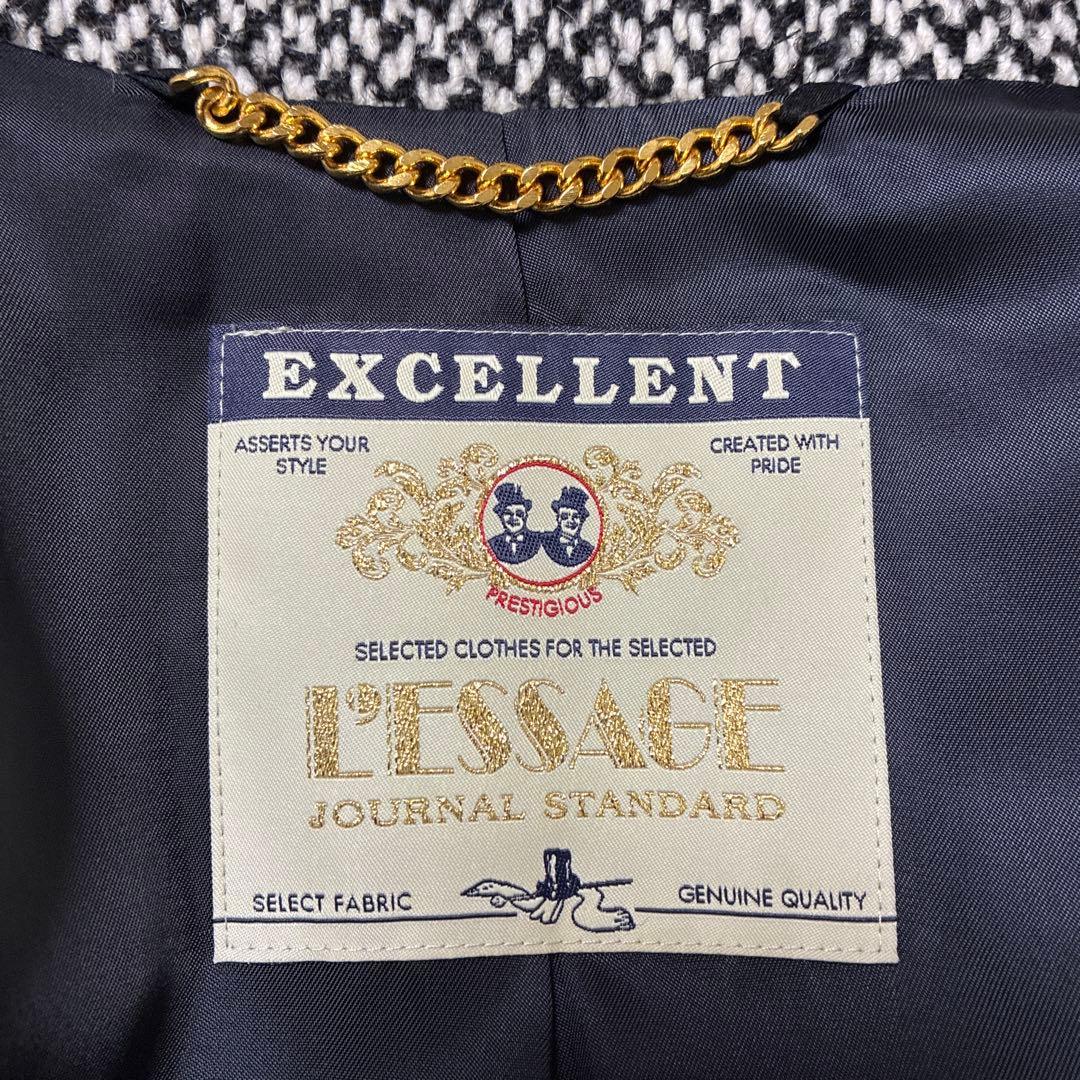 【2024AW】L'ESSAGE CANGIOLI ジャケットコート ツイード