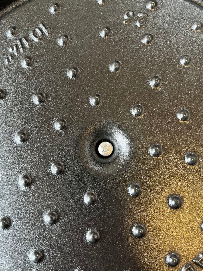 STAUB Cocotte 26cm チェリー ノブミトン付き