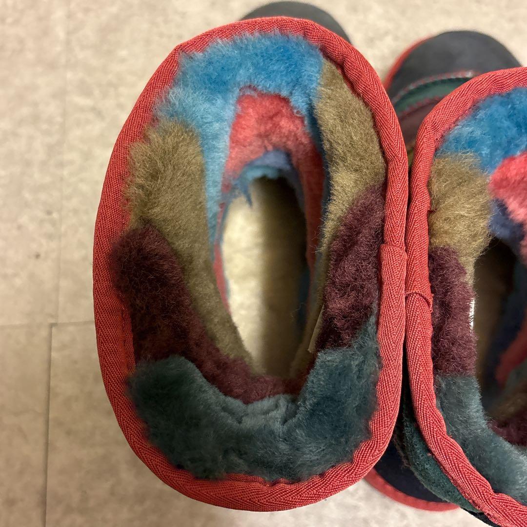 美品✨Estacion/エスタシオン　カラフルステッチ　ムートンブーツ M