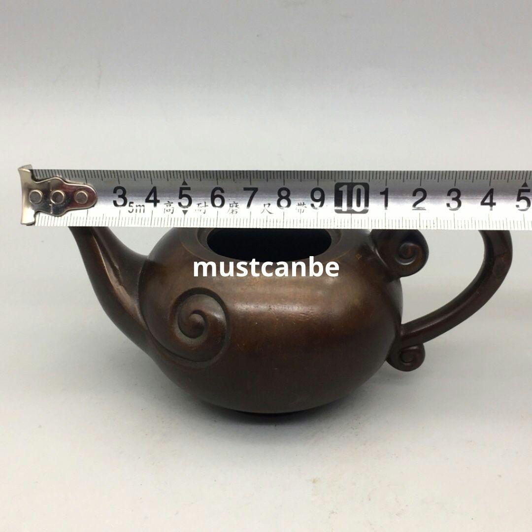 銅器 祥雲茶壺 酒壺 茶道具 煎茶器 工芸品 置物