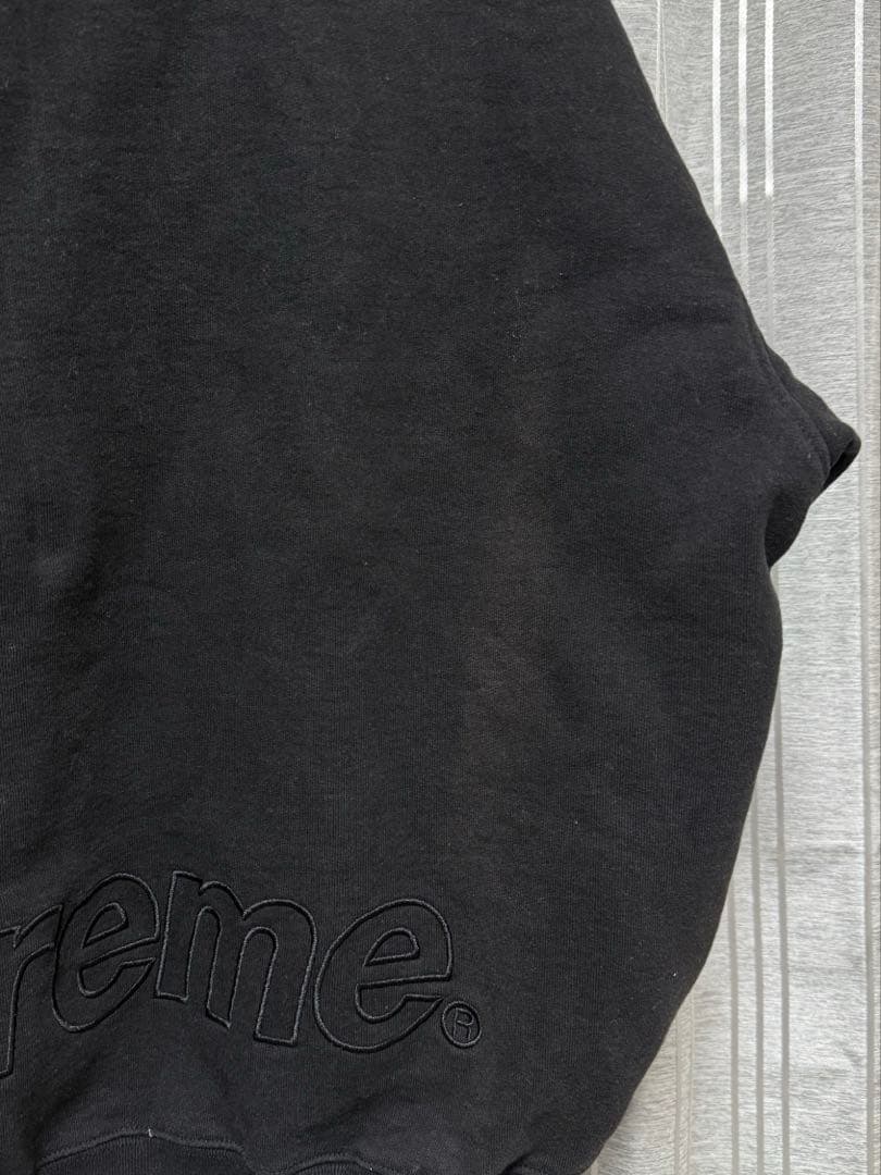 Supreme ブラック ハーフジップ トレーナー 着画あり⭕️ 値下げしました‼️