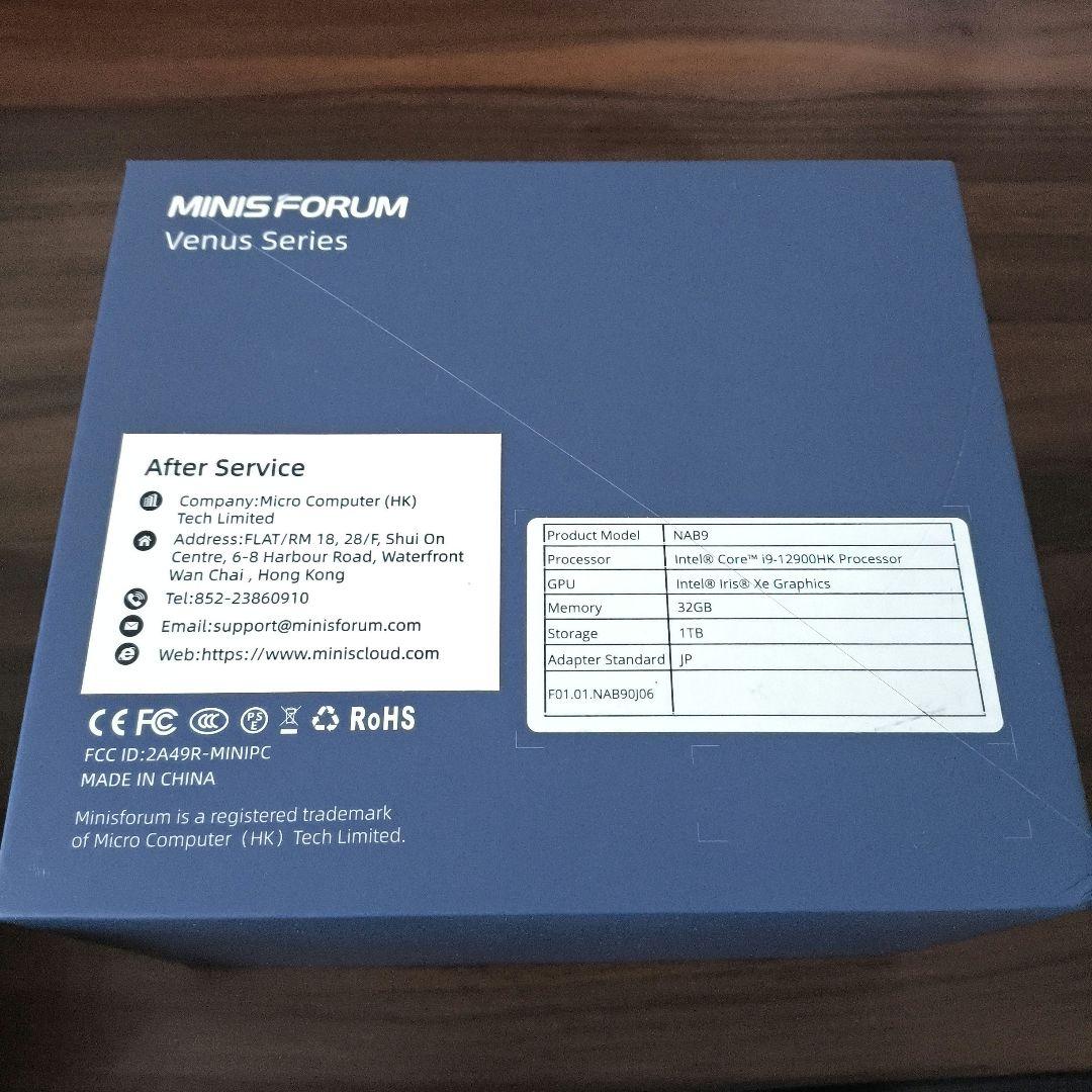 ミニPC MINIS FORUM i9-12900HK 32GB 1TB