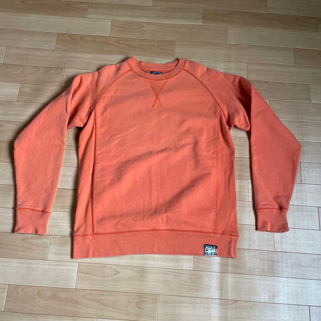 ステューシー Stussy オレンジ ラグランスリーブ スウェット