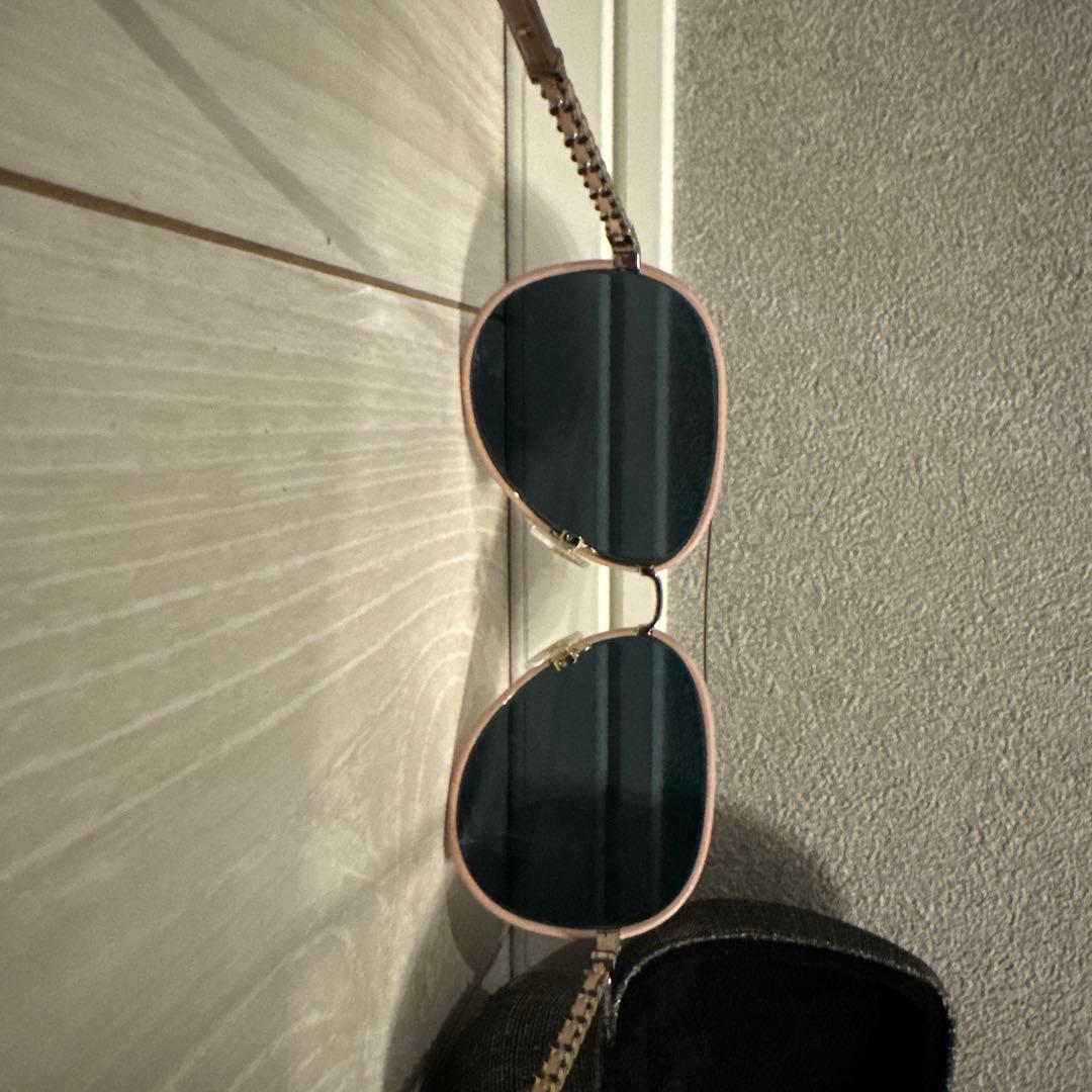 ピンク ラウンド型 サングラス イタリア製