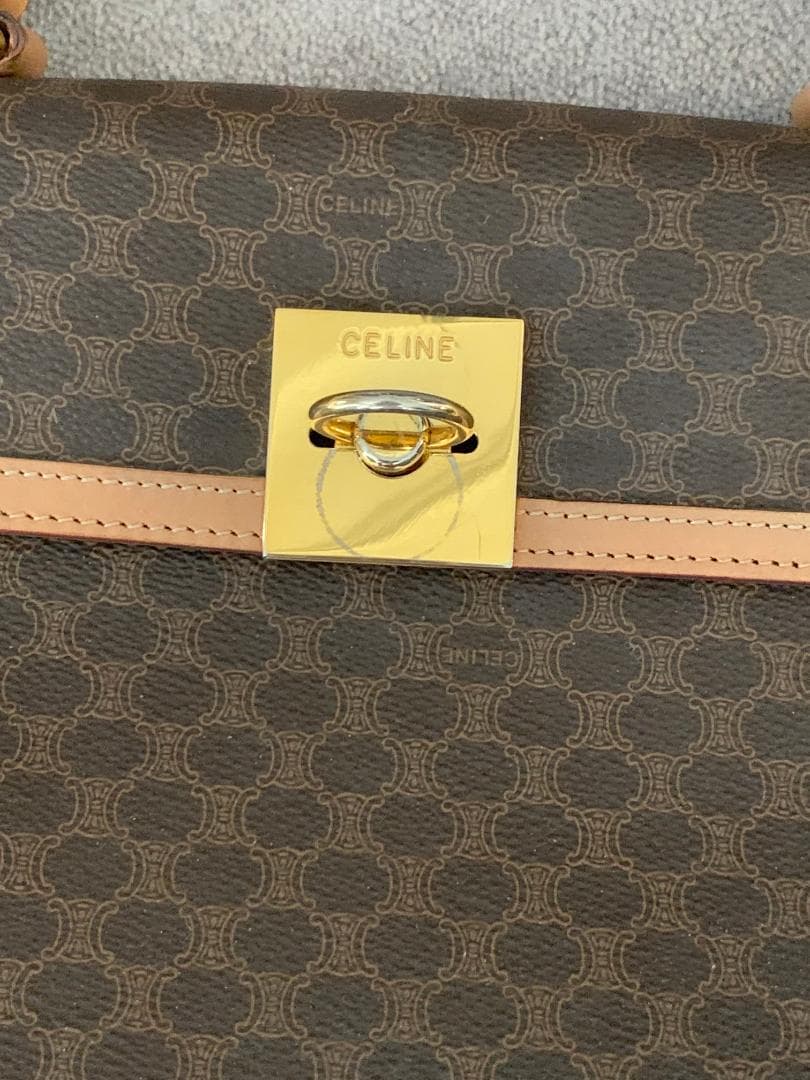 m*o様 【難あり】CELINE セリーヌ マカダム ハンドバッグ ガンチーニ