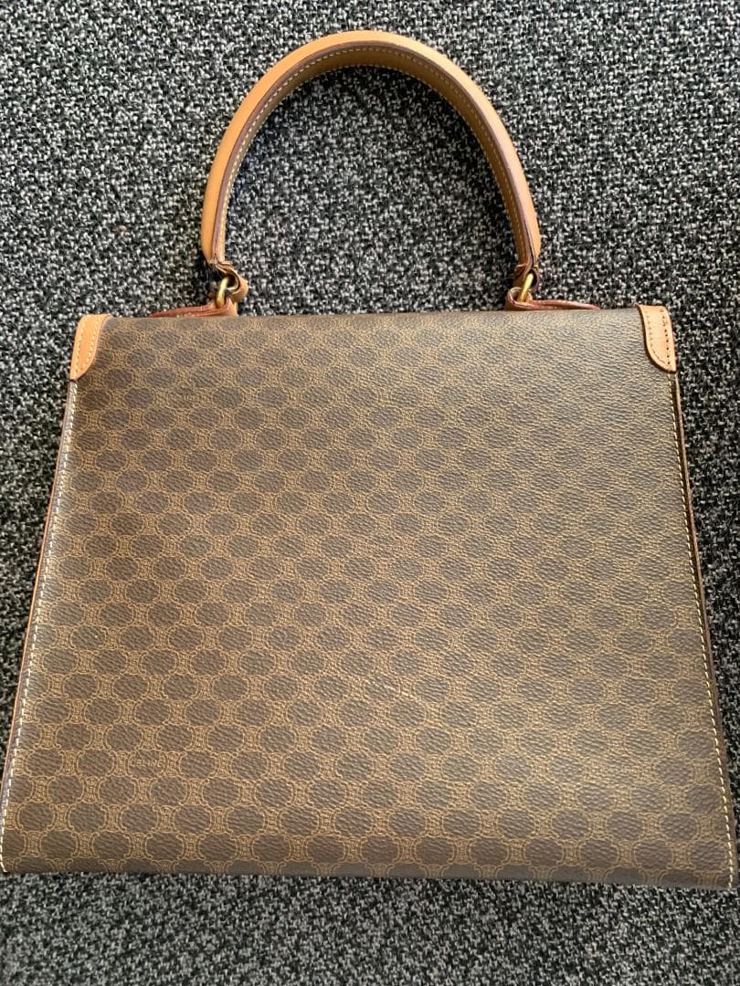 m*o様 【難あり】CELINE セリーヌ マカダム ハンドバッグ ガンチーニ