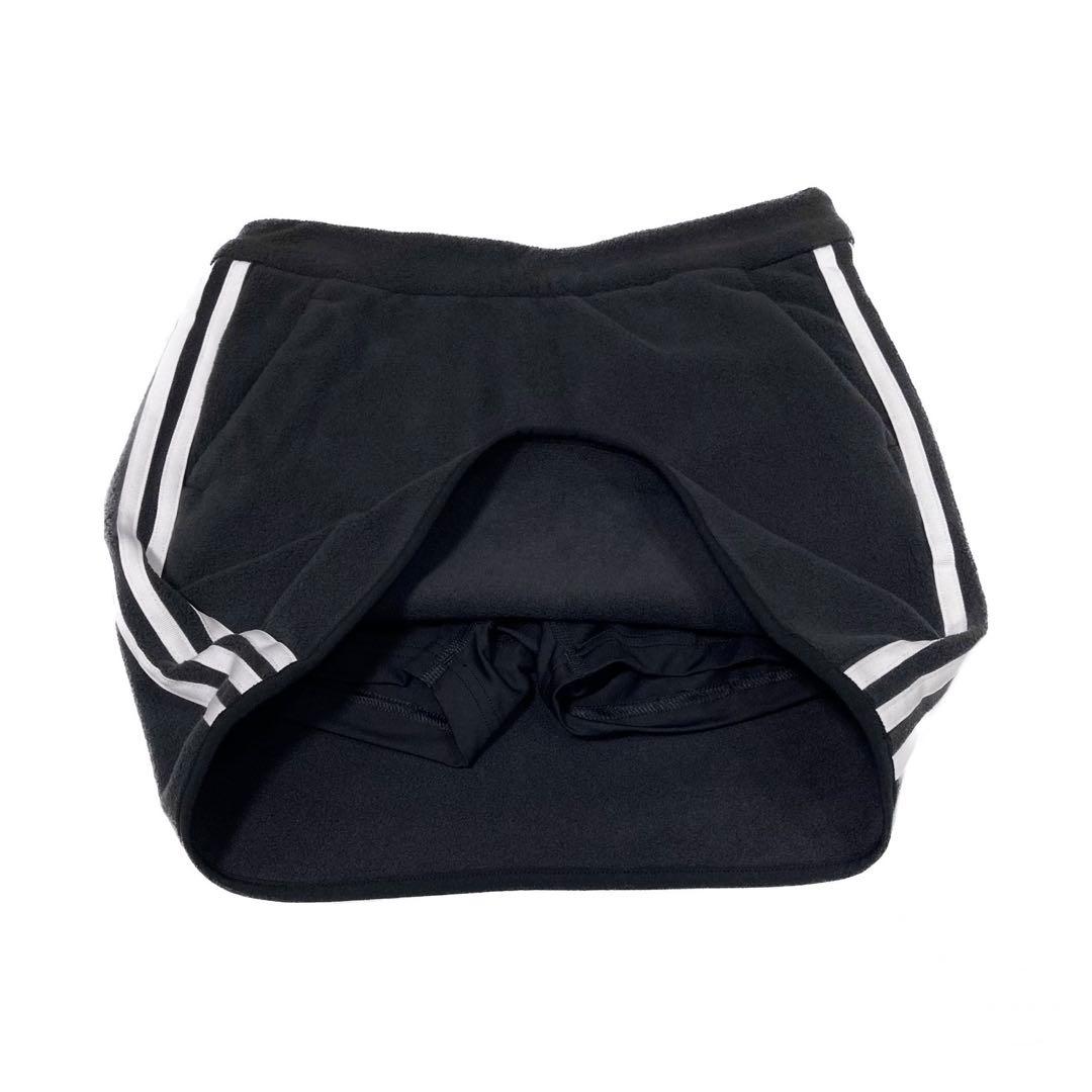 adidas　ゴルフウェア　セットアップ　ミニスカート　ライン　フリース　M