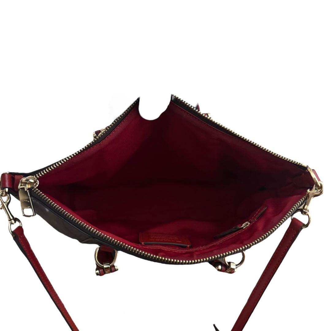 極美品✨コーチ　ショルダーバッグ　2way ブラウン　シグネチャー 79998