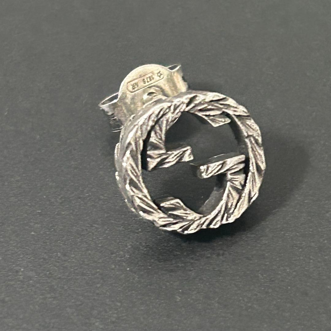 GUCCI 燻　ピアス　アラベスク　イヤリング　グッチ　インターロッキング