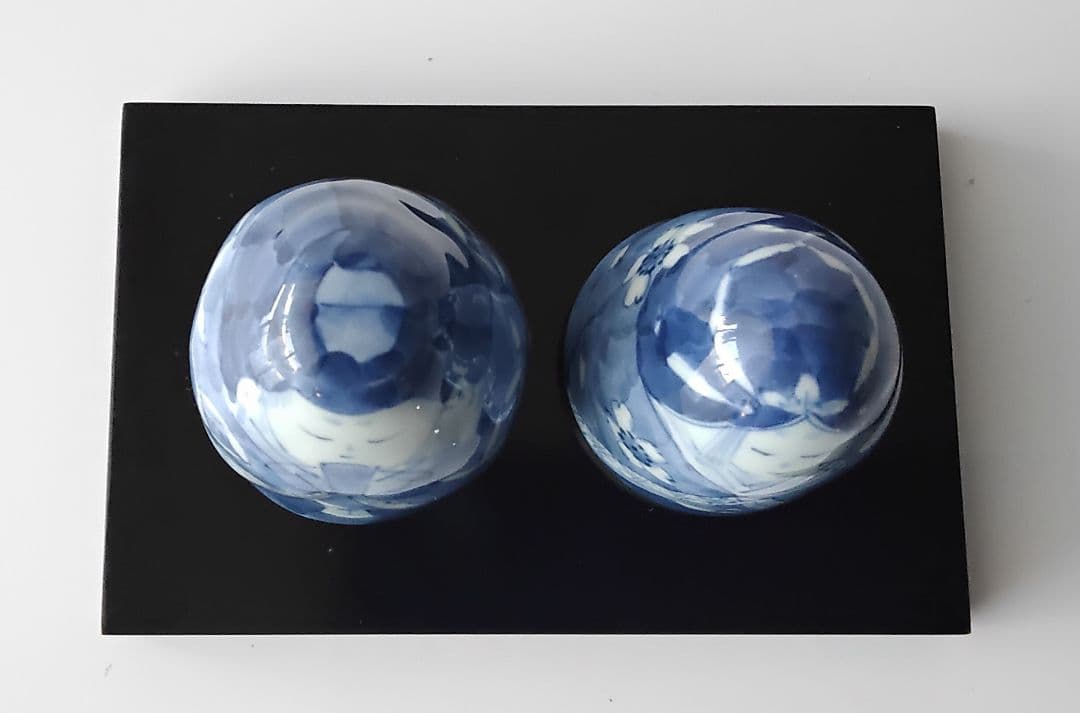 花雛人形　置物　手描き　有田焼　中尾正三郎　伝統工芸士