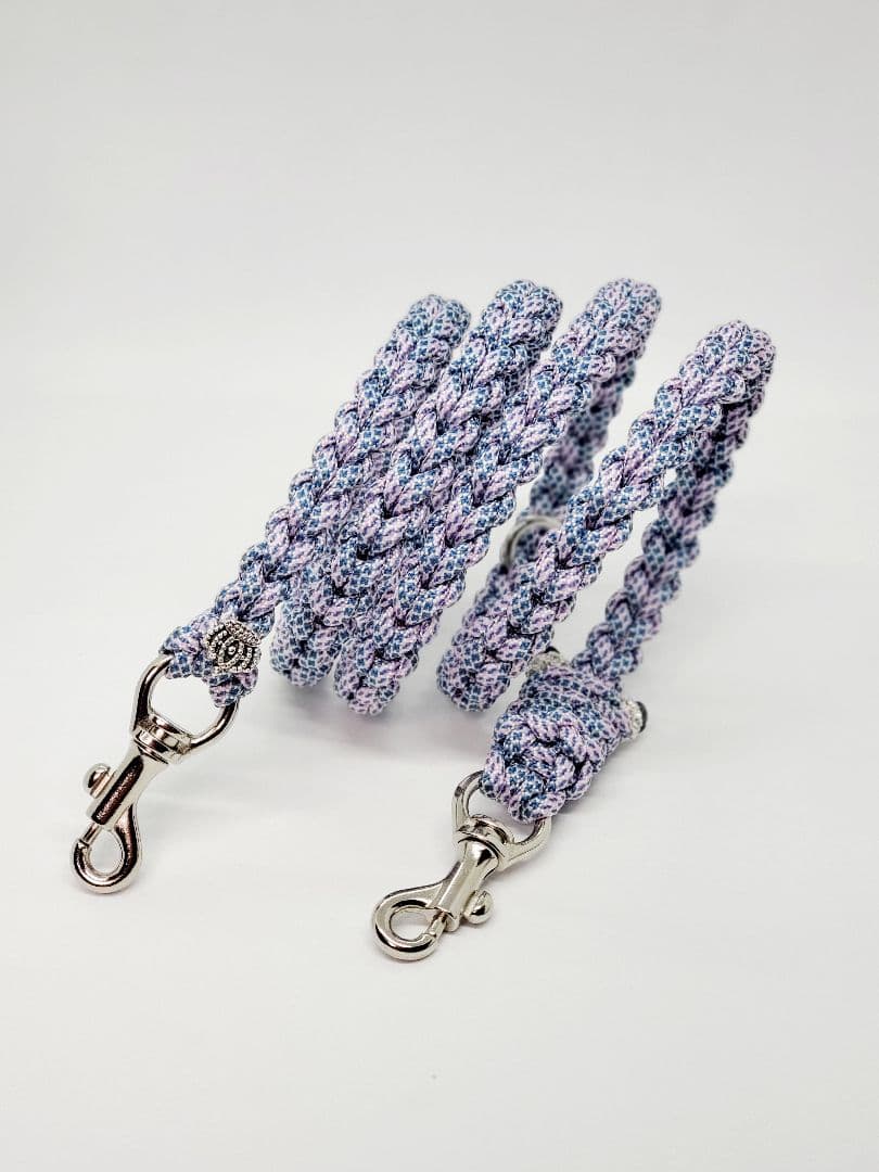 うちの子スタイル ハート編み ラベンダー