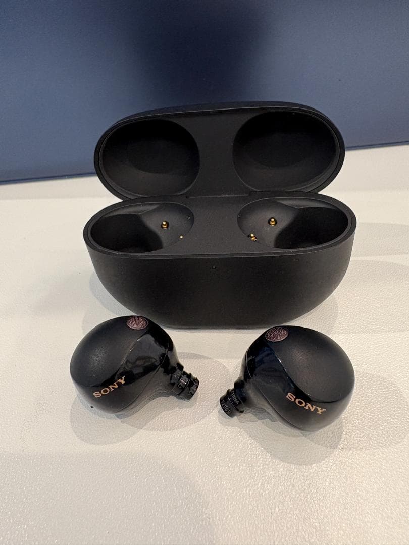 SONY ワイヤレスイヤホン ブラック 充電ケース付き