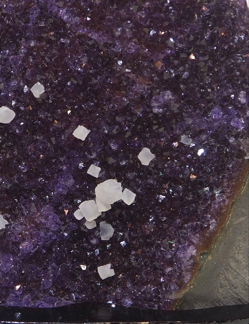 アメジストドーム ＊カルサイト共生