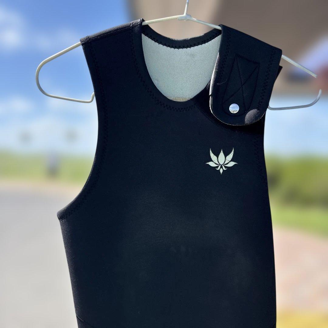 AXXE ブラック ロングジョン ウェットスーツ 膝パッド付き　 上下セット