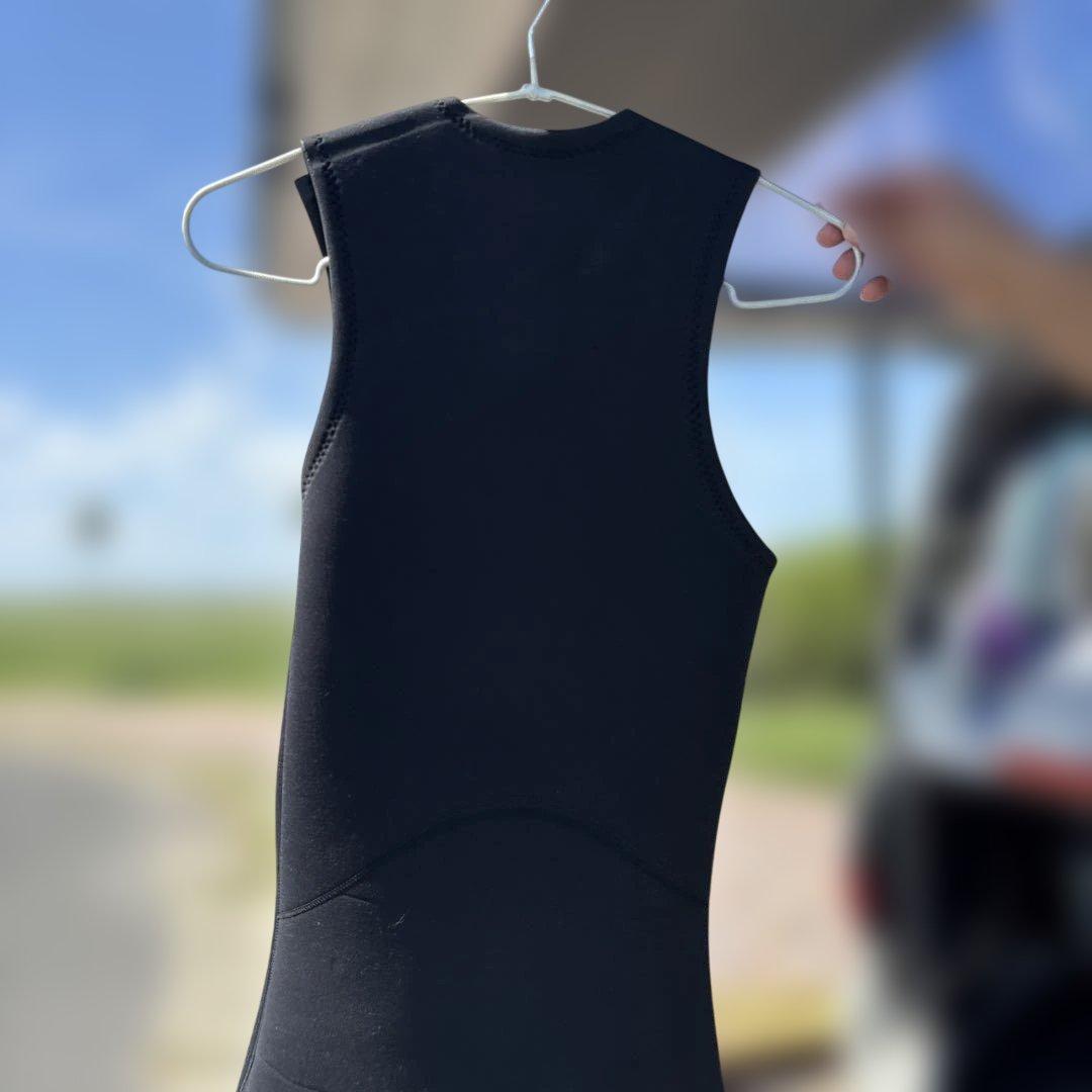 AXXE ブラック ロングジョン ウェットスーツ 膝パッド付き　 上下セット